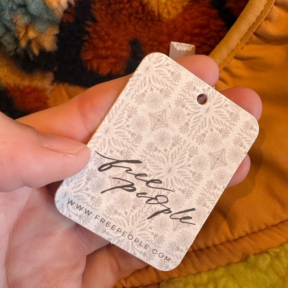 Free People- NWT Multicolored Hit The Slopes Printed Pullover - Picture 5 of 6